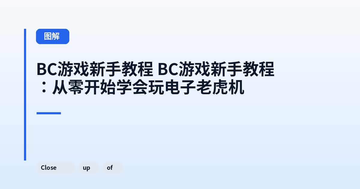 这类它 它：从零开始学会玩电子老虎机 内容配图 2