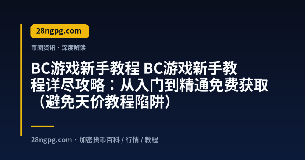 28zx.xyz BC游戏新手教程 BC游戏新手教程详尽攻略：从入门到精通免费获取（避免天价教程陷阱） 封面