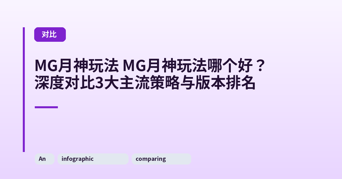 MG月神玩法 MG月神玩法哪个好？深度对比3大主流策略与版本排名 内容配图 2