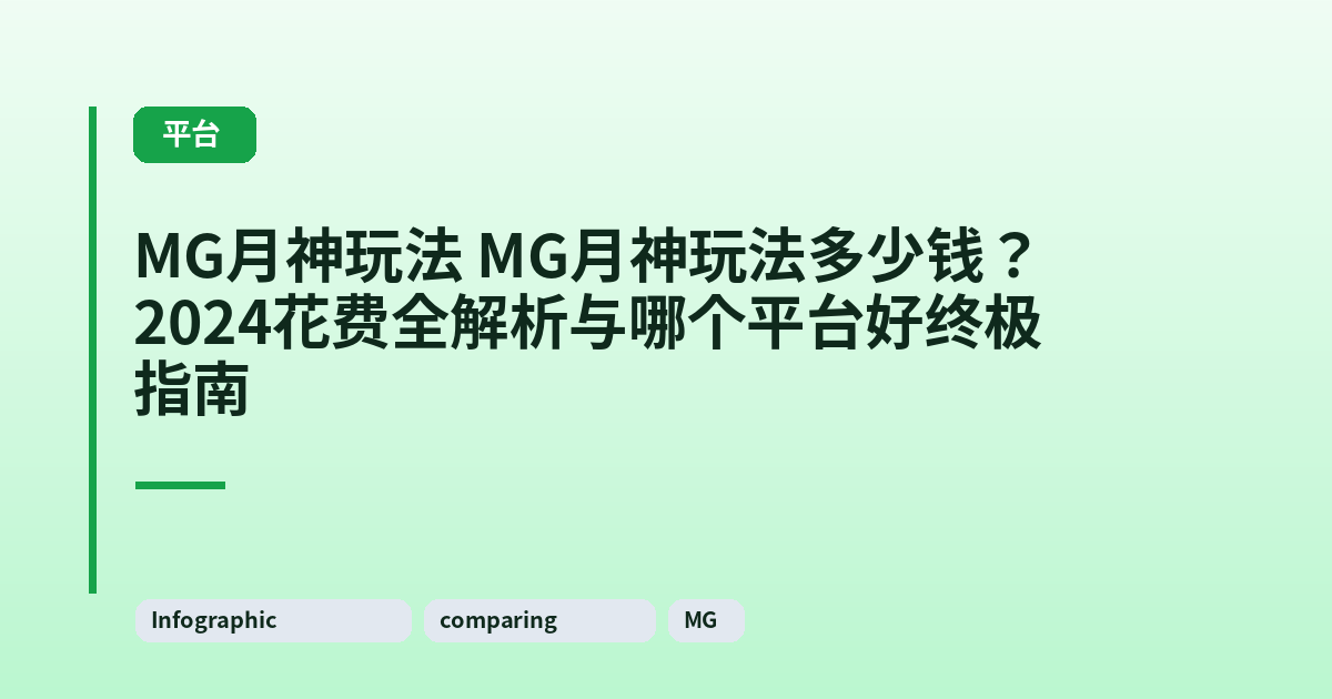 MG月神玩法 MG月神玩法多少钱？2024花费全解析与哪个平台好终极指南 内容配图 2