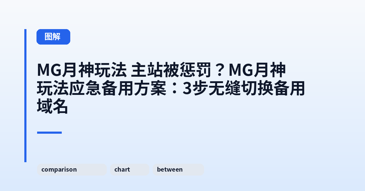 MG月神玩法 主站被惩罚？MG月神玩法应急备用方案：3步无缝切换备用域名 内容配图 3