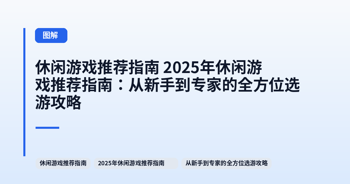 休闲游戏推荐指南 2025年休闲游戏推荐指南:从新手到专家的全方位选游攻略 内容配图 2