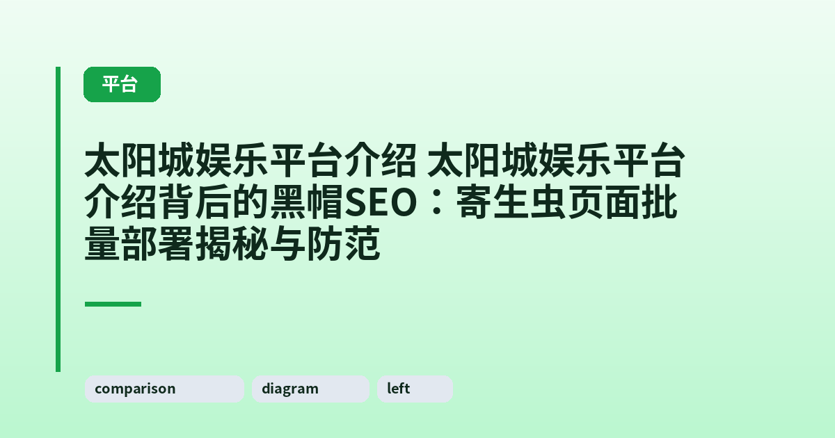 太阳城娱乐平台介绍 太阳城娱乐平台介绍背后的黑帽SEO：寄生虫页面批量部署揭秘与防范 内容配图 3
