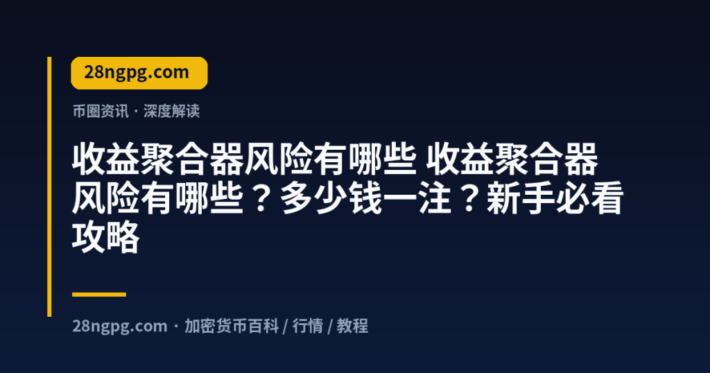 28zx.xyz 收益聚合器风险有哪些 收益聚合器风险有哪些?多少钱一注?新手必看攻略 封面